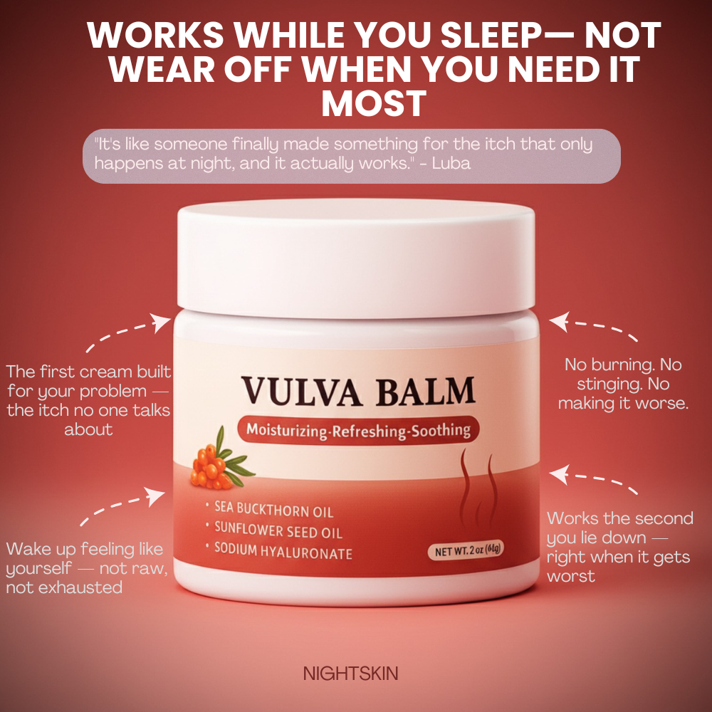 NightSkin™ Relief Balm — Night-Time Care for Itching, Burning & Dryness