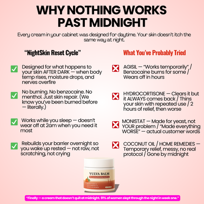 NightSkin™ Relief Balm — Night-Time Care for Itching, Burning & Dryness